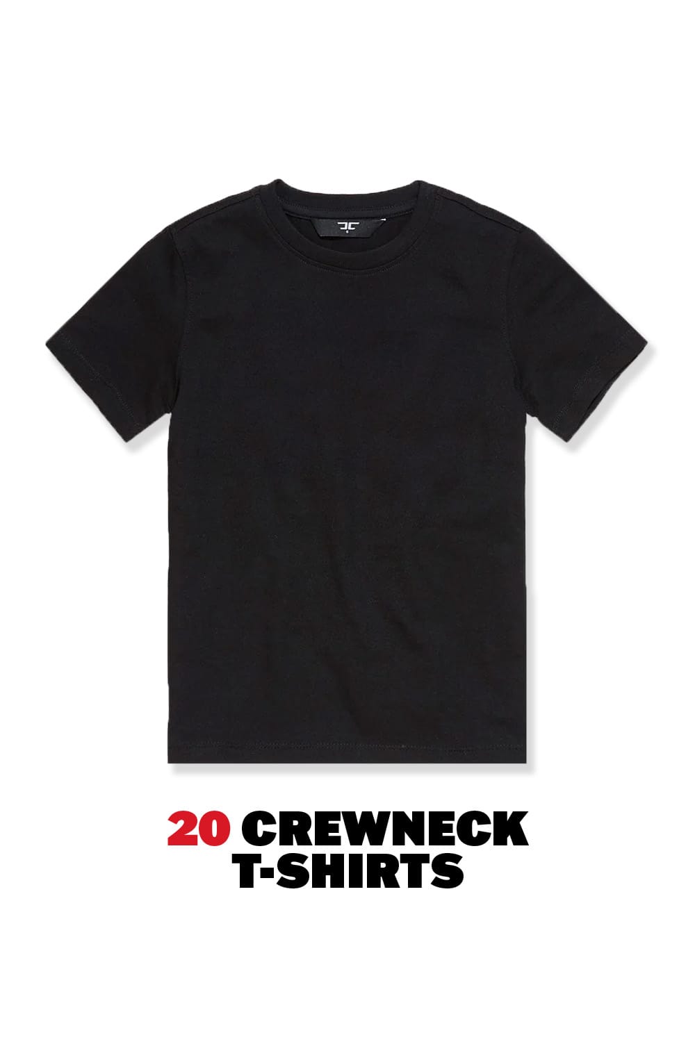 Jordan Craig Kids Crewneck T-Shirt 20 Pack (Black)