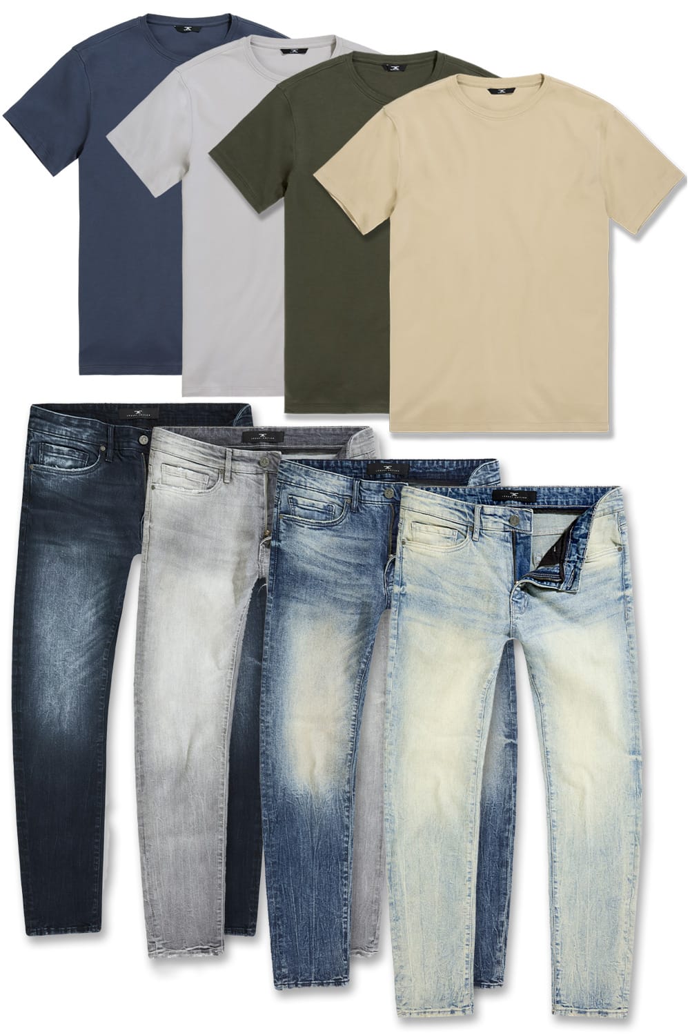 Jordan Craig Collins Georgetown Denim & Premium Crew 8 Pack TOP: SMALL | BOTTOM : 30/30