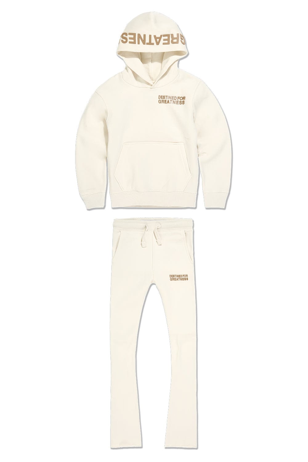 Kids Destined For Greatness Fleece Bundle (Bone)