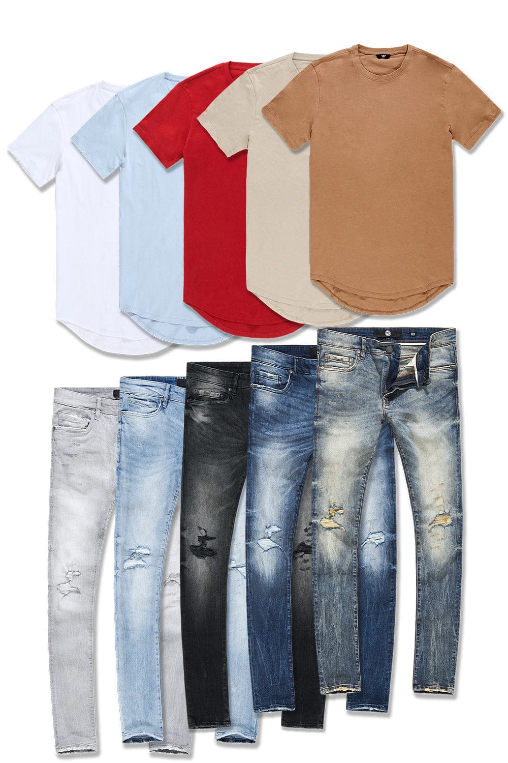 Jordan Craig Don't Break the Bank 10 Pack - Scallop Tees TOP: SMALL | BOTTOM : 30/30