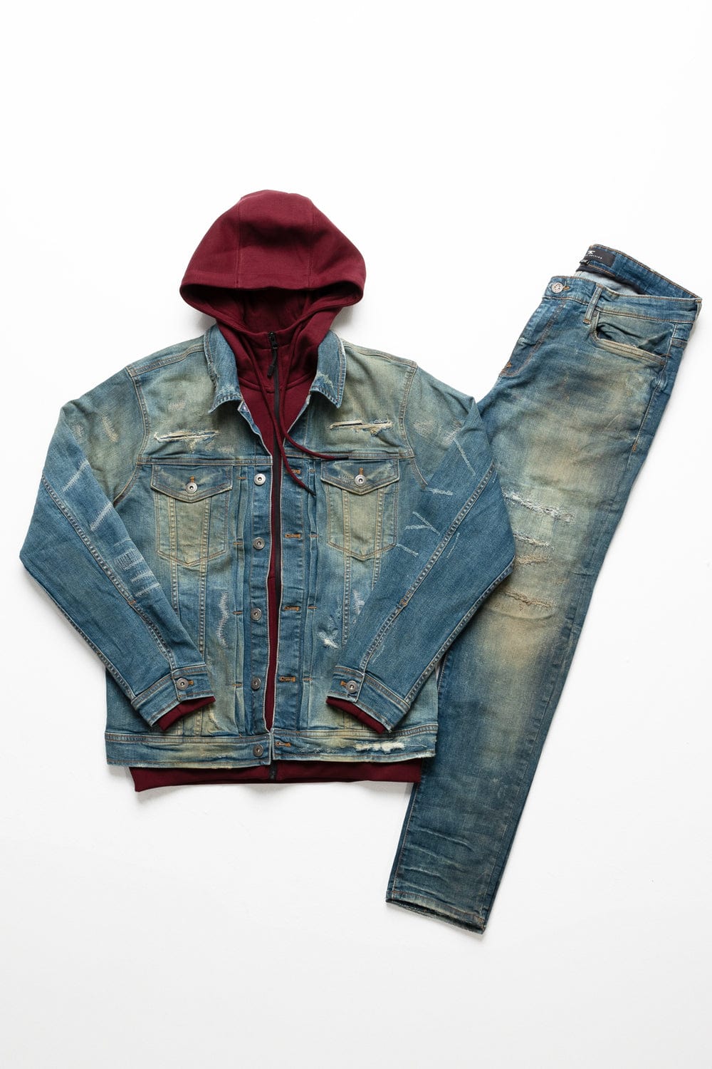 Jordan Craig Double Denim Uptown Bundle (Mesa Wash) TOP: SMALL | BOTTOM : 30/30