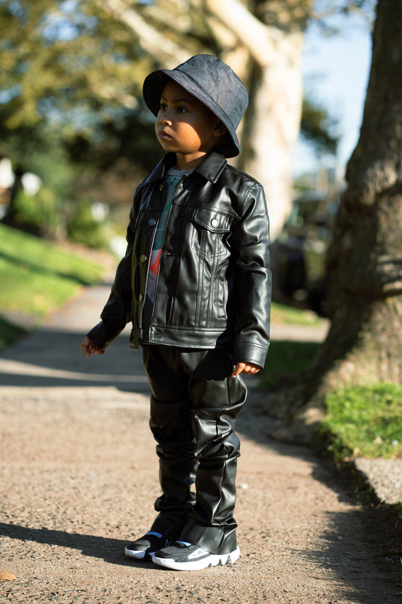 JC Kids Kids Thriller Trucker Jacket (Black)