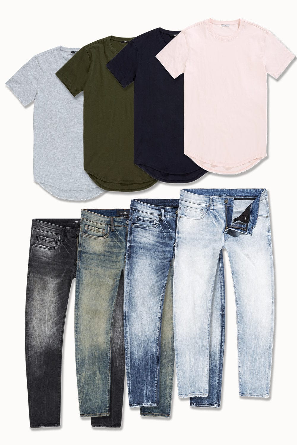 Collins Georgetown Denim & Scallop 8 Pack