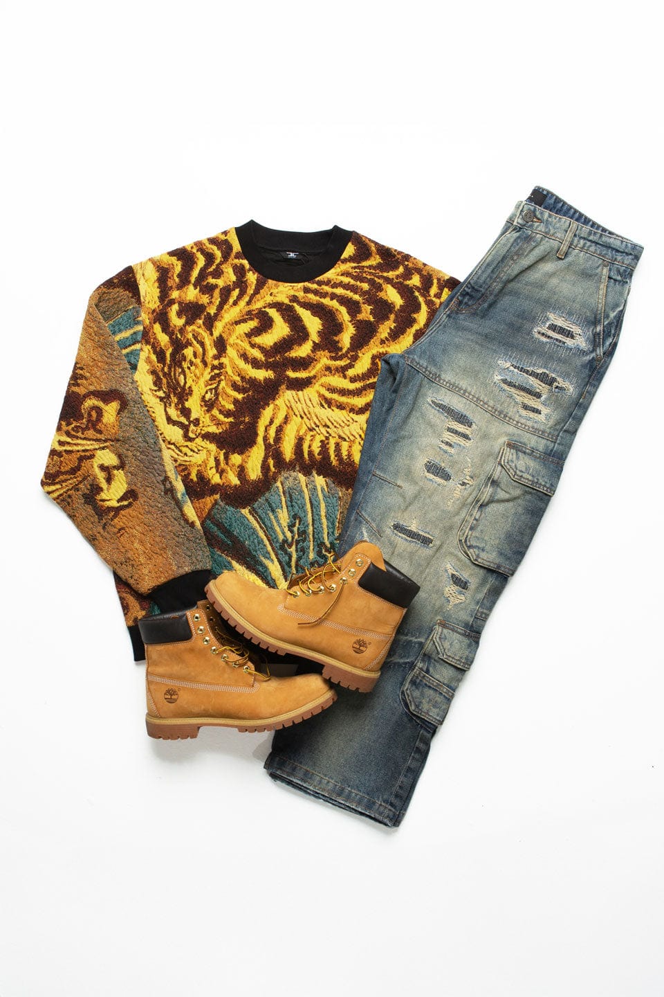 Jordan Craig Gold Dragon Blue Collar Bling Bundle TOP: SMALL | BOTTOM : 30/30