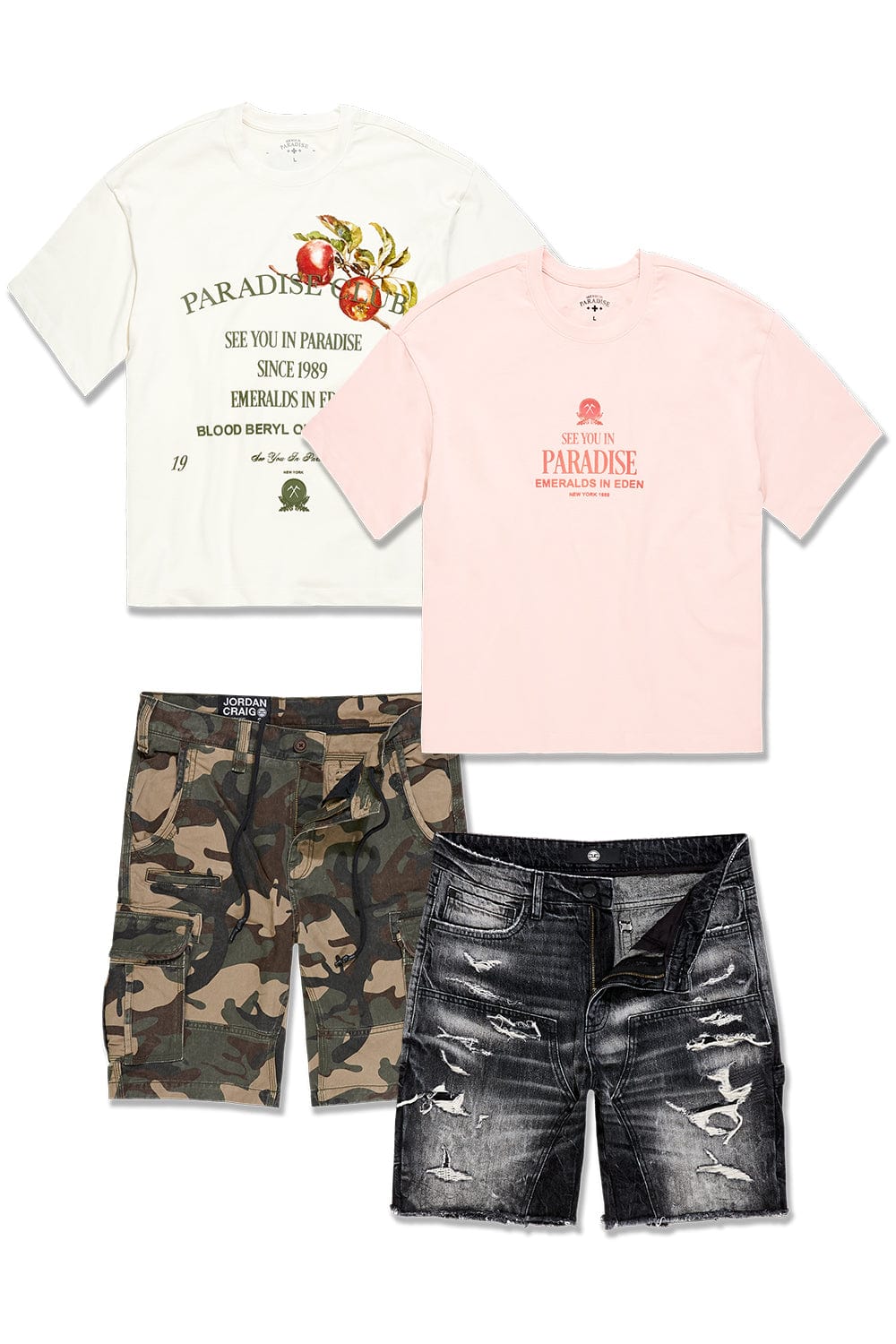 Jordan Craig Graphic Tee & Short Bundle #1 TOP: SMALL | BOTTOM : 30