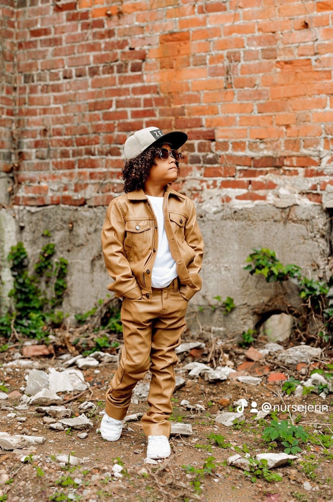 JC Kids Kids Thriller Trucker Jacket (Mocha)
