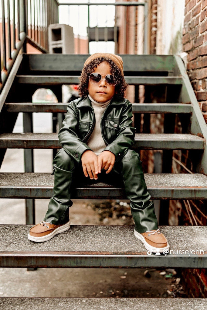 JC Kids Kids Thriller Trucker Jacket (Olive)