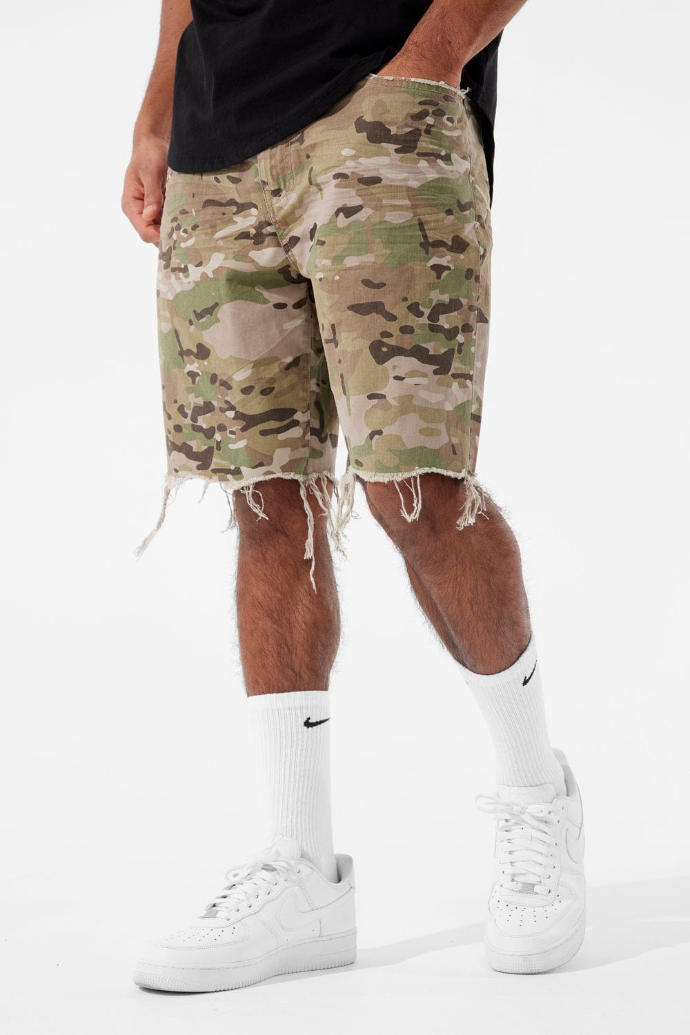 Retro Infantry Twill Shorts Camo 2.0