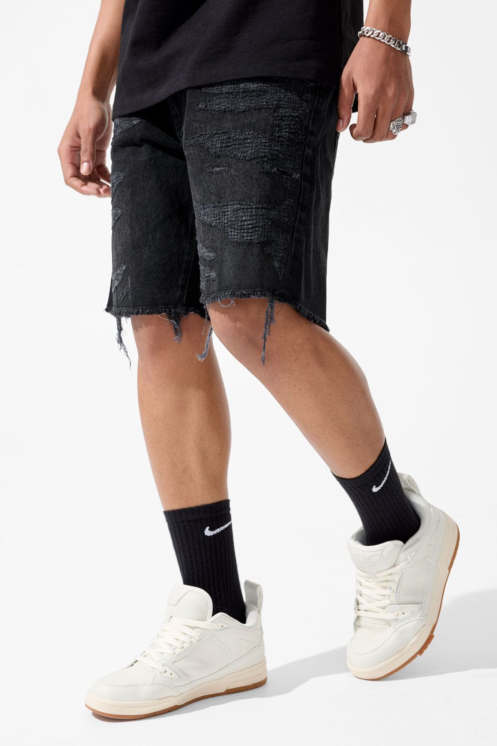 Jordan Craig Retro - Riverside Denim Shorts Black Shadow / 28