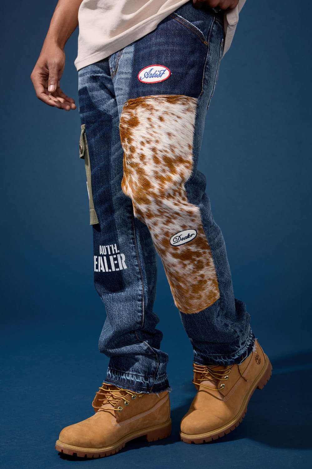 Jordan Craig Relaxed Fit - Bronco Patchwork Denim - Aaron Collection