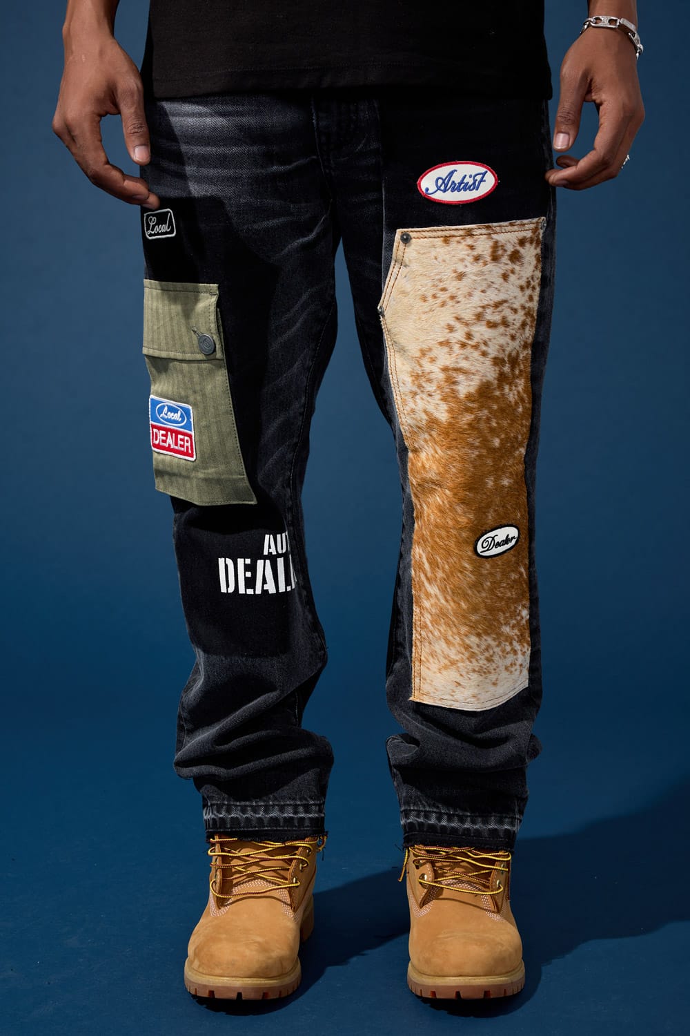 Jordan Craig Relaxed Fit - Bronco Patchwork Denim - Aaron Collection