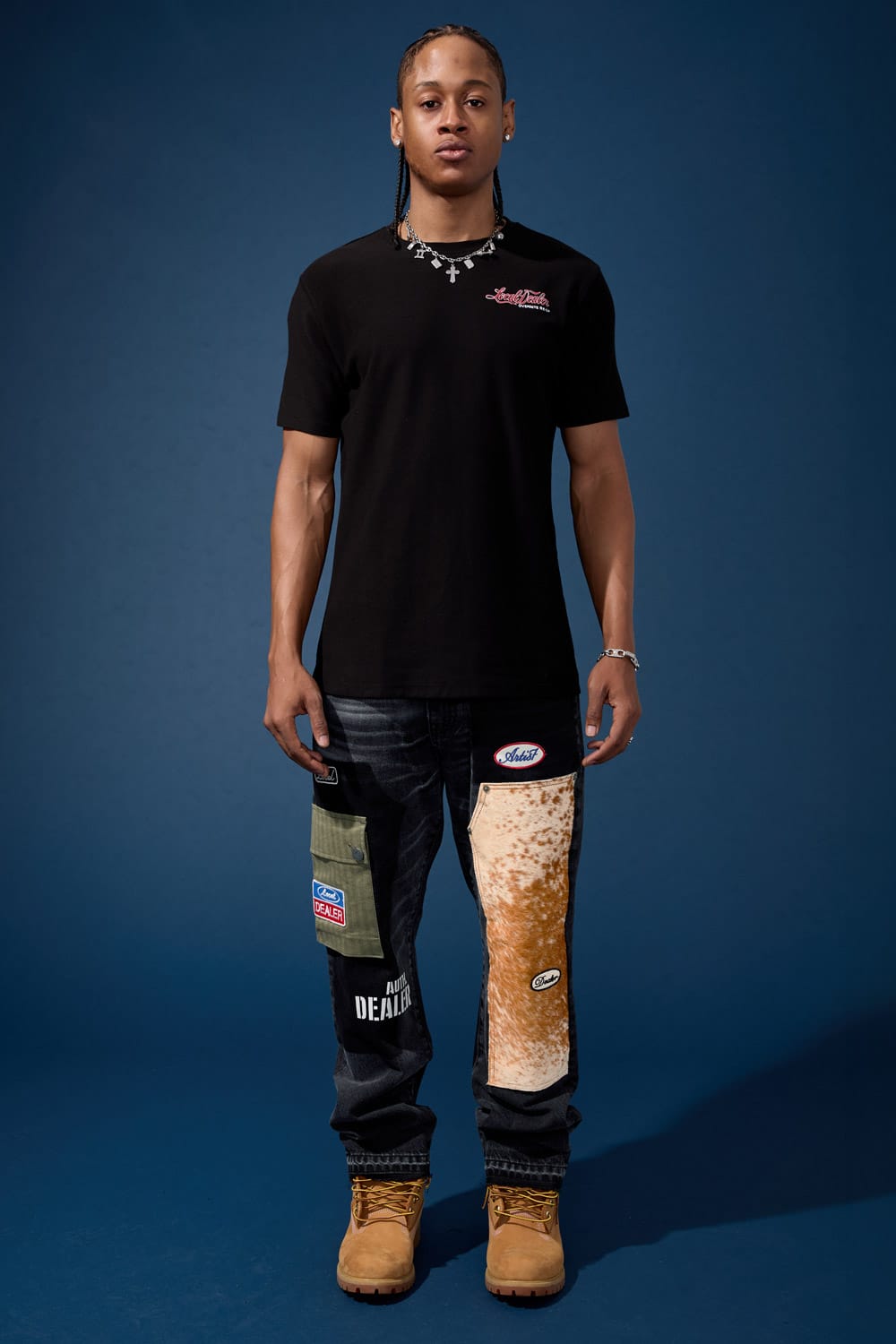 Jordan Craig Relaxed Fit - Bronco Patchwork Denim - Aaron Collection
