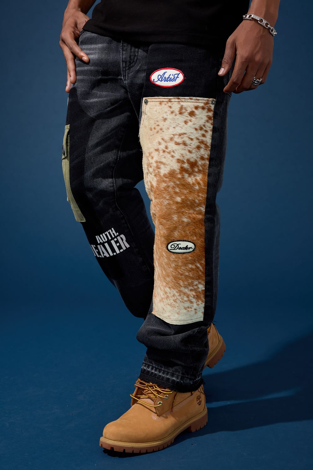 Jordan Craig Relaxed Fit - Bronco Patchwork Denim - Aaron Collection