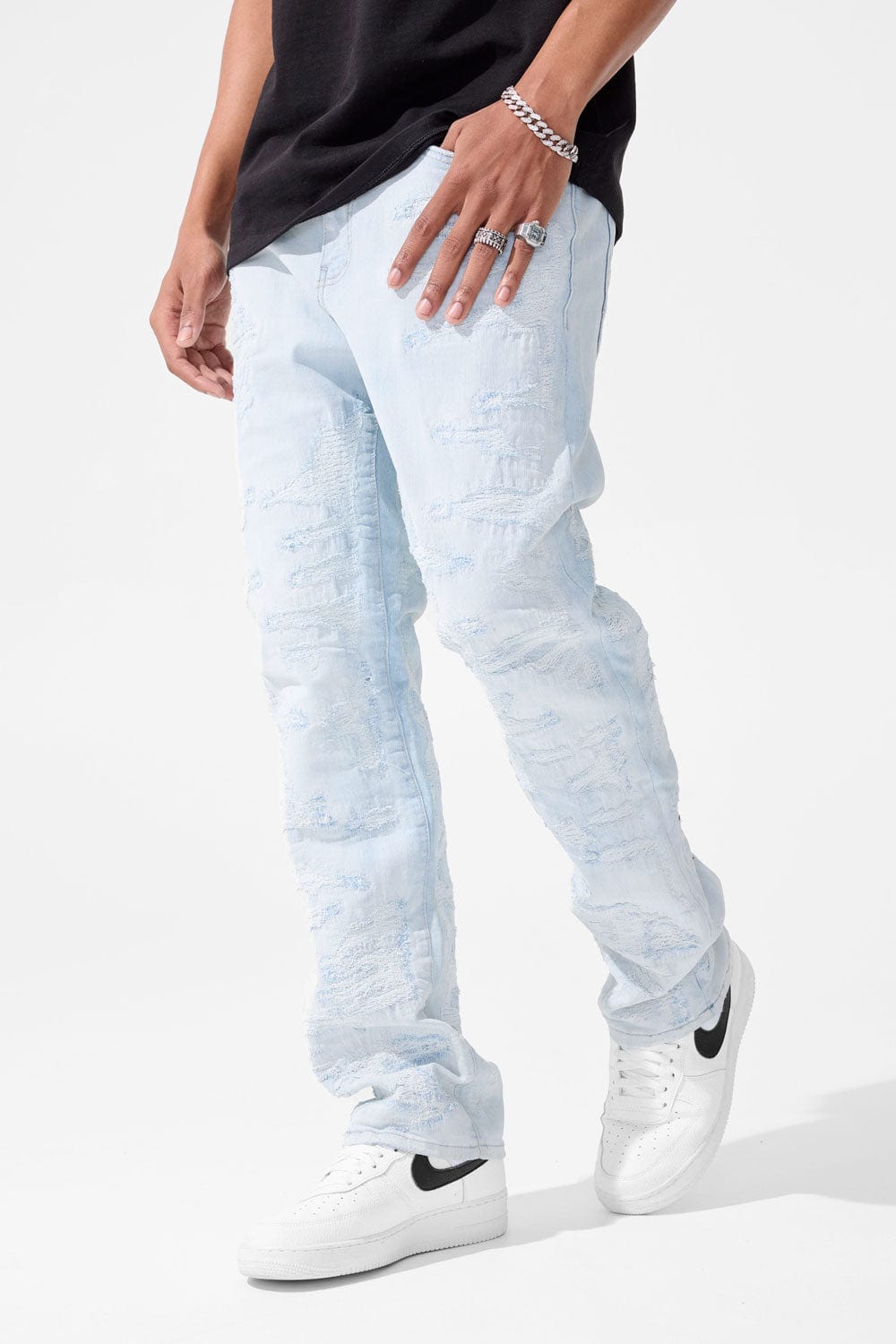 Jordan Craig Aaron - Molten Denim Iced White / 30/30