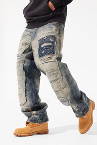 Brian - Reconstructed Denim (Black Shadow)