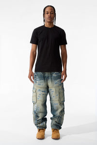 Brian - Blue Collar Cargo Denim (Desert Storm)