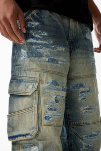 Brian - Blue Collar Cargo Denim (Desert Storm)