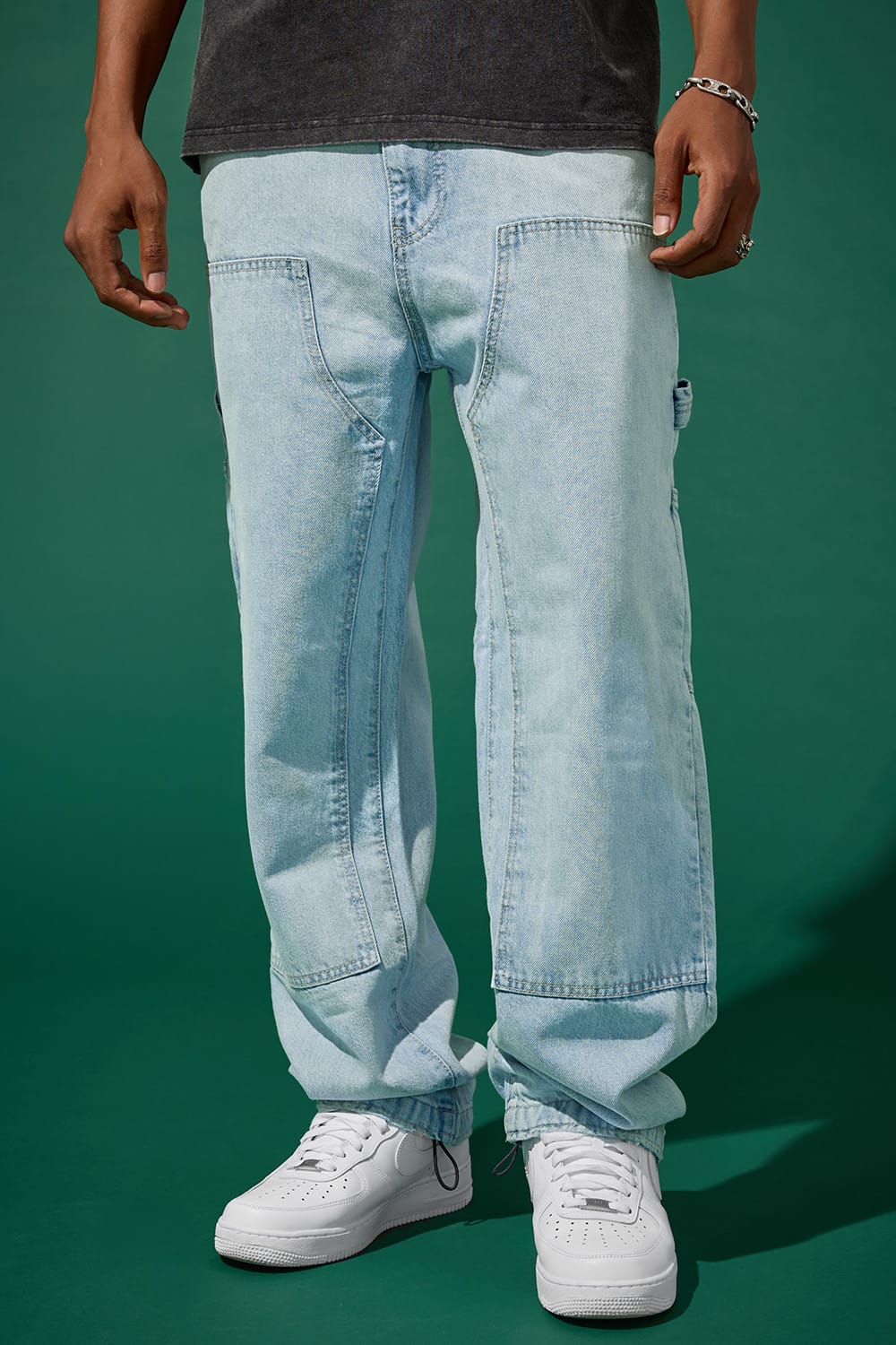 Jordan Craig Wide Leg Fit - Craftsman Denim (Ice Blue) - Brian Collection