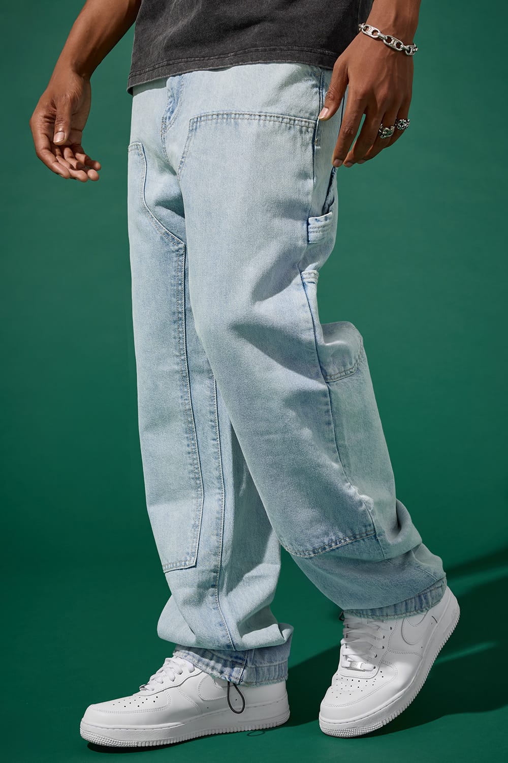 Jordan Craig Wide Leg Fit - Craftsman Denim (Ice Blue) - Brian Collection 30/30 / Ice Blue