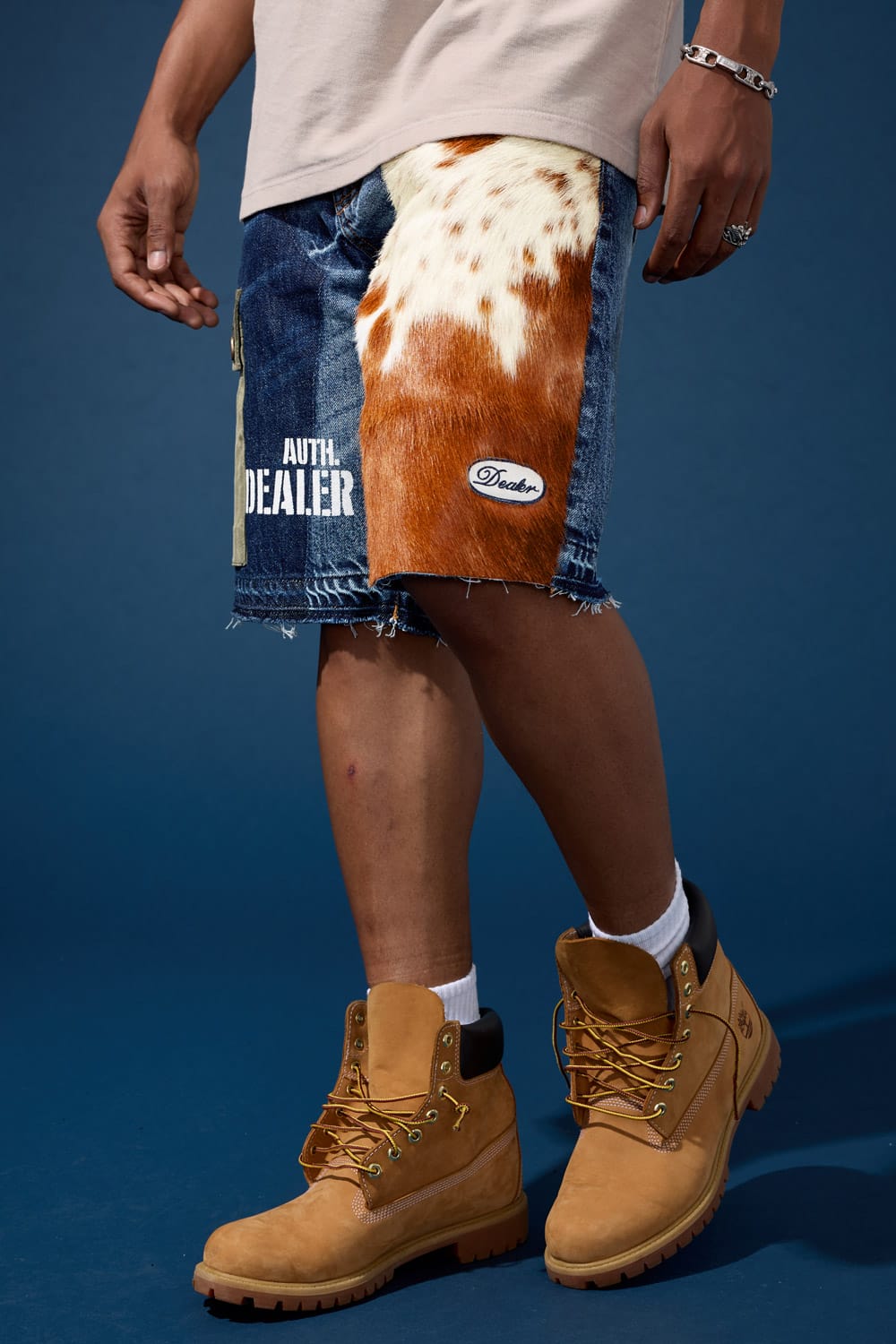 Jordan Craig OG - Bronco Patchwork Denim Shorts