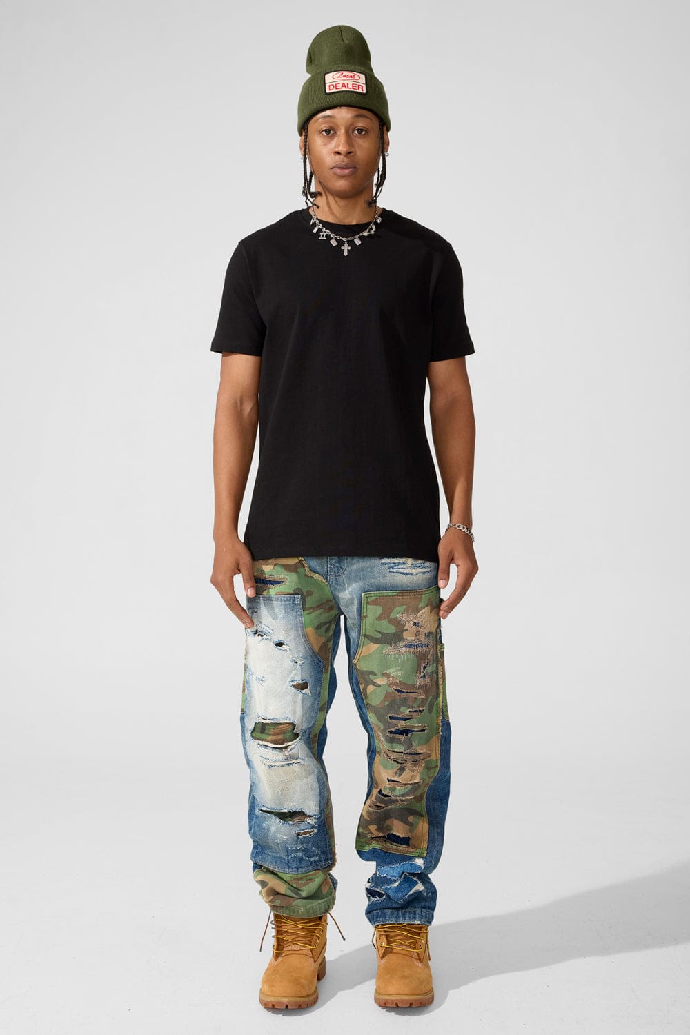 Jordan Craig Wide Leg Fit - Front Line Denim - Brian Collection (Vintage Camo)