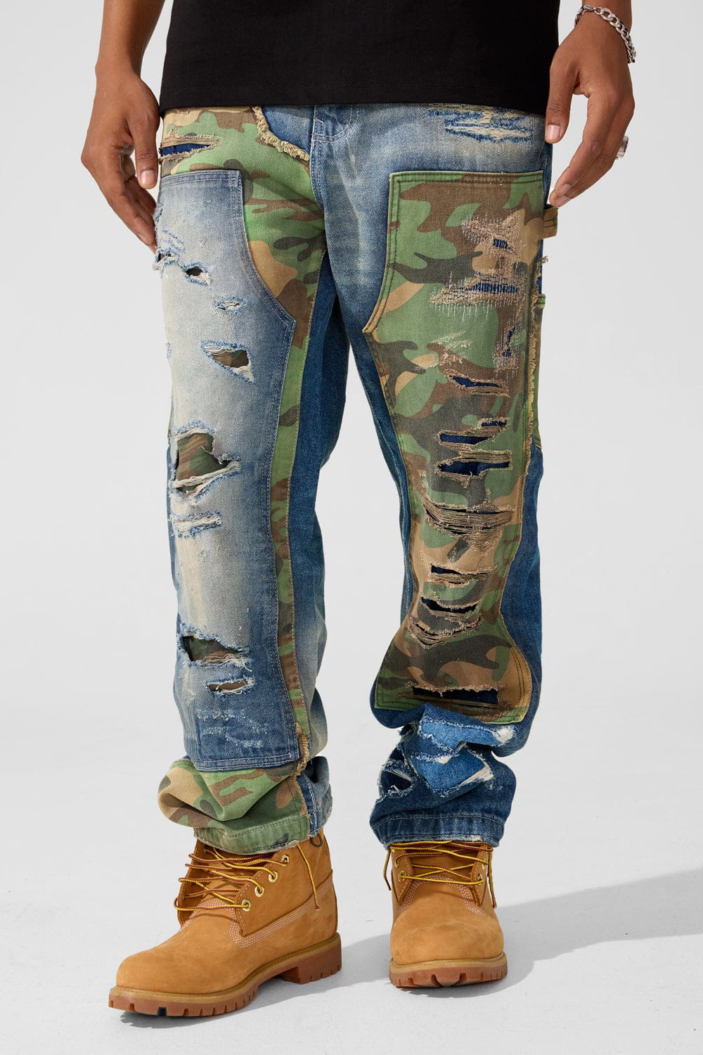 Jordan Craig Wide Leg Fit - Front Line Denim - Brian Collection (Vintage Camo)
