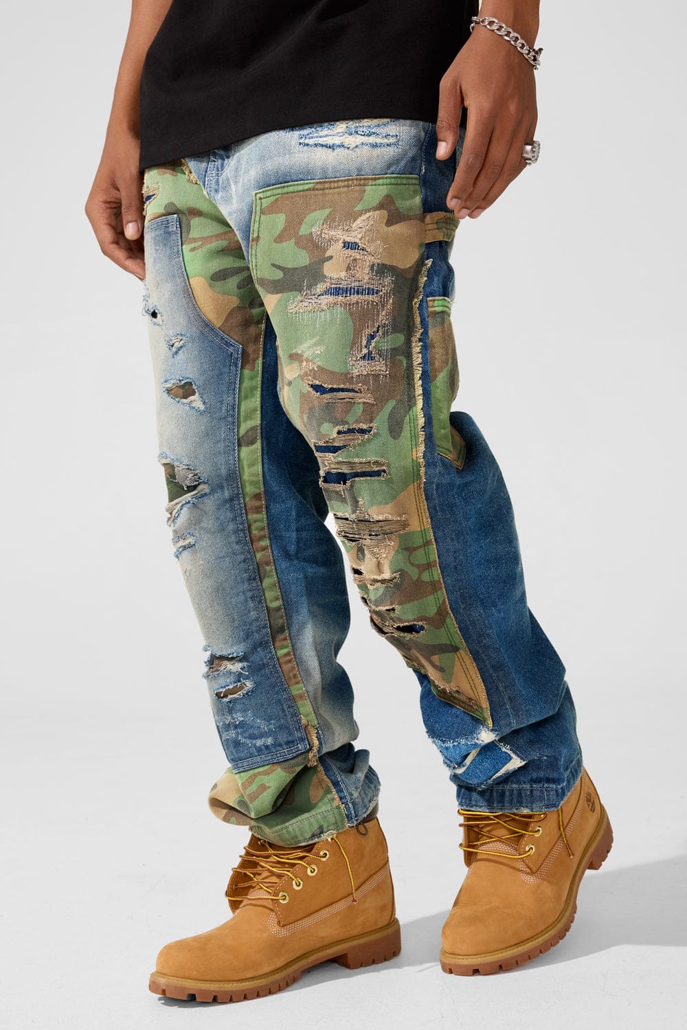 Jordan Craig Wide Leg Fit - Front Line Denim - Brian Collection (Vintage Camo)