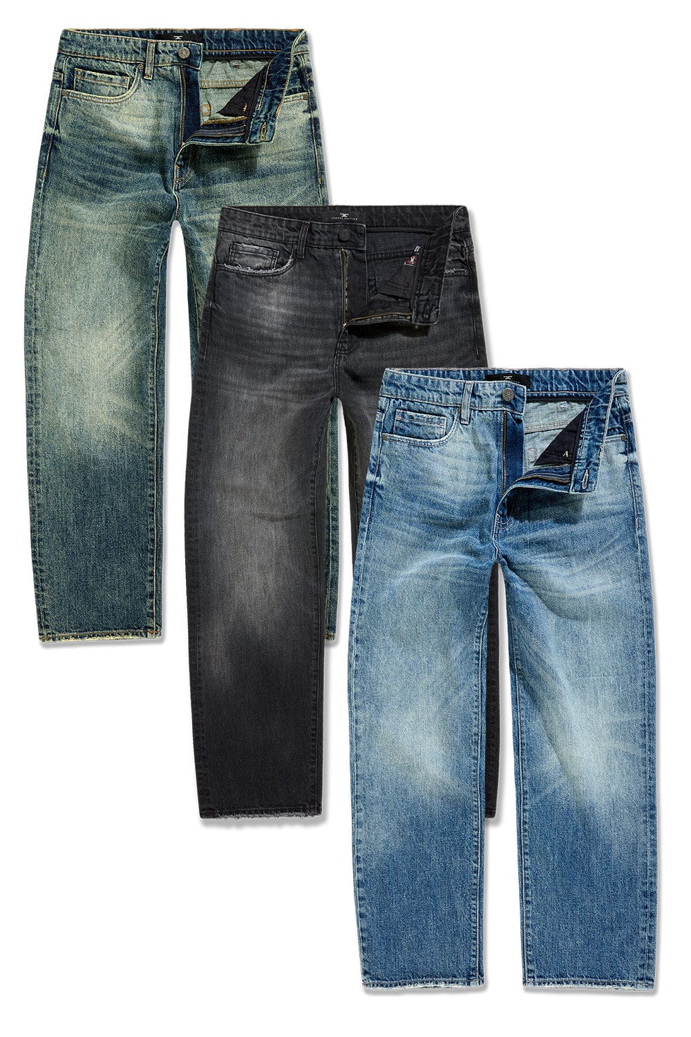 JC Big Men Big Men's Baggy & Clean Denim 3 Pack 46 / 32
