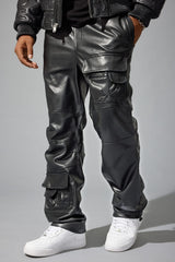 Jordan Craig Wide Leg Fit - Thriller Cargo Pants (Black) - Brian Collection S / Black