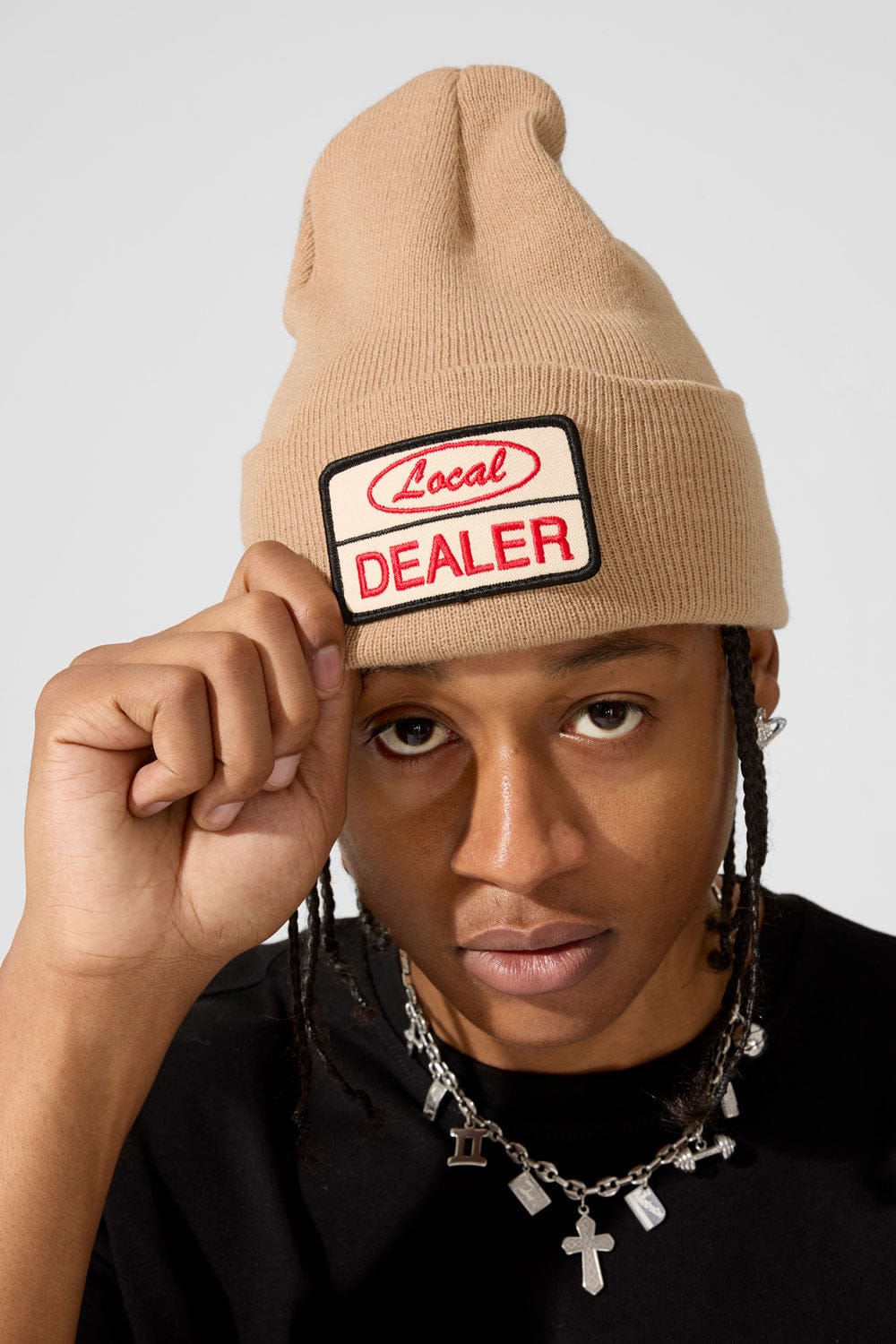 Jordan Craig Local Dealer Knit Beanie (Khaki) Khaki