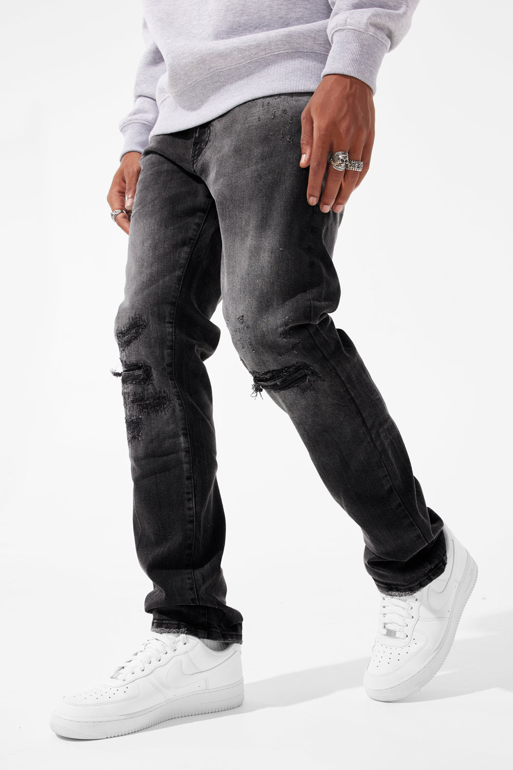 Jordan Craig Collins - Attitude Denim (Monochrome) Black Shadow / 30/30