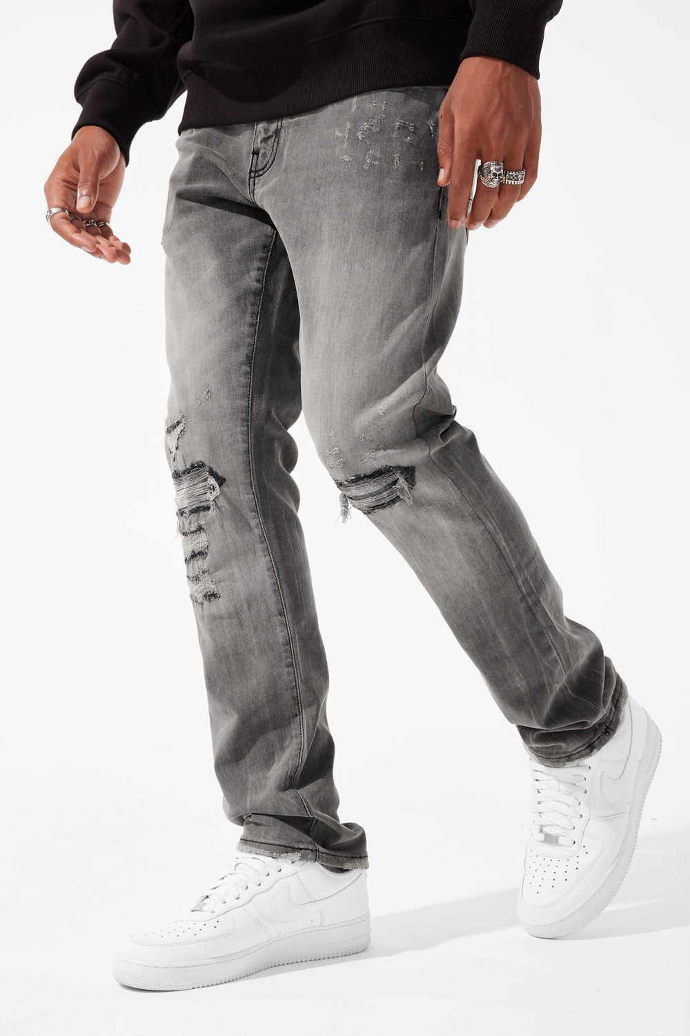 Jordan Craig Collins - Attitude Denim (Monochrome) Smoked Grey / 30/30