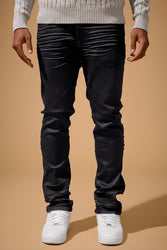 Straight Fit - Obsidian Denim (Black) - Collins Collection