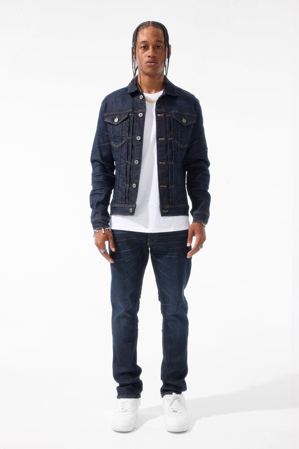Straight Fit - Gaucho Denim (Dark Indigo) - Collins Collection