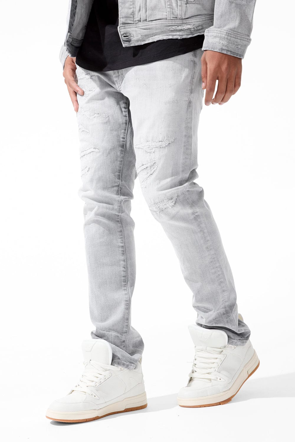 Jordan Craig Hudson Denim (Monochrome) Collins (Straight) / Cement Wash / 30/30