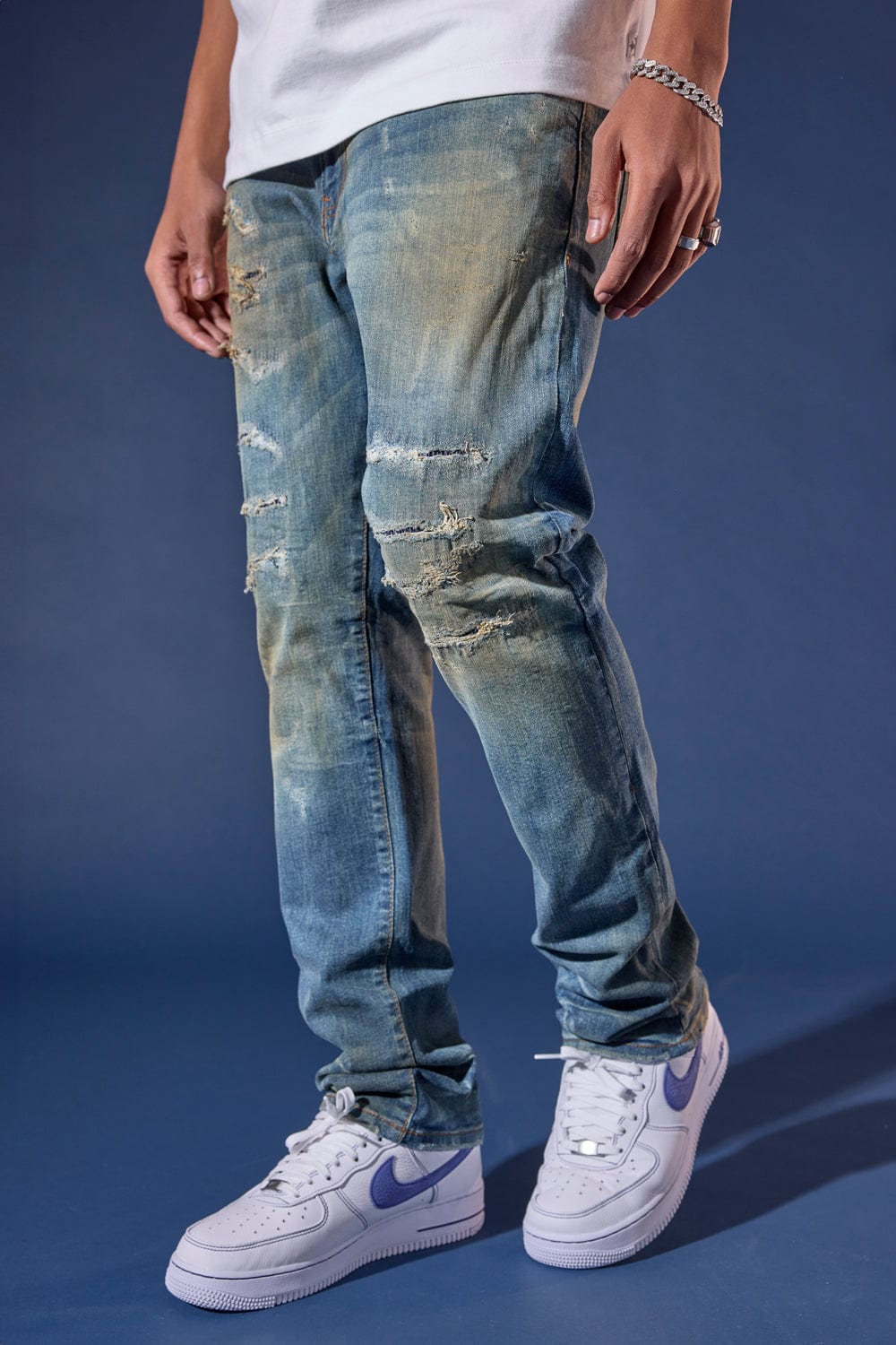 Jordan Craig Hudson Denim (Azure) Collins (Straight) / Mesa Wash / 30/30