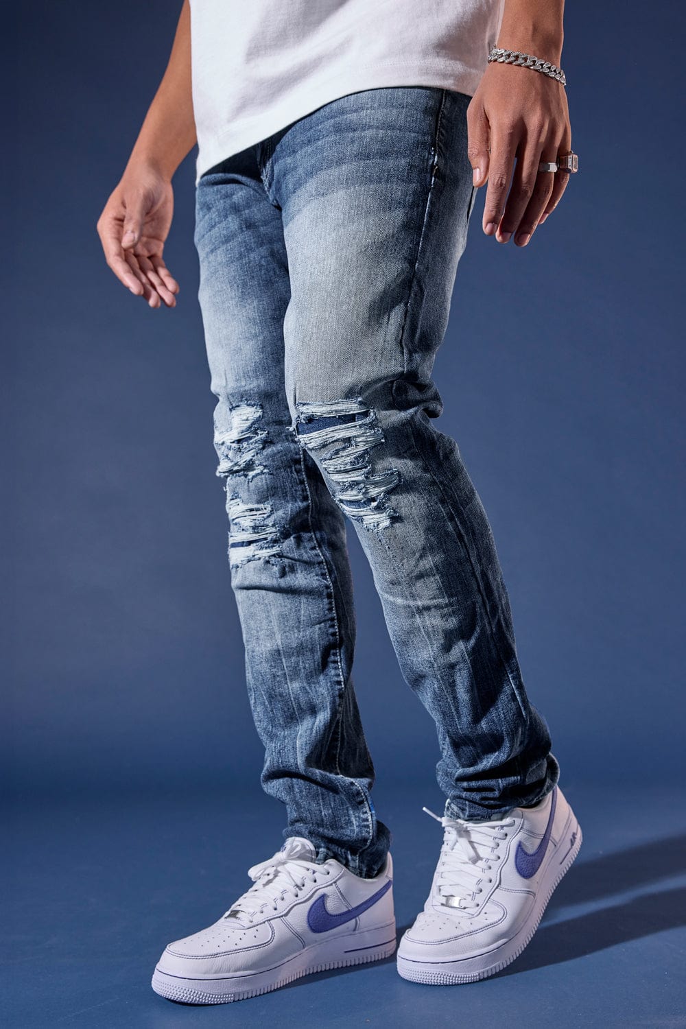 Jordan Craig Collins - Fordham Denim (Dark Washes) Medium Blue / 30/30