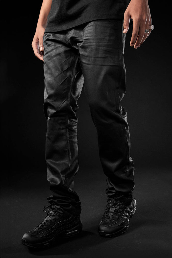 Straight Fit - Smooth Criminal Denim (Jet Black) - Collins Collection