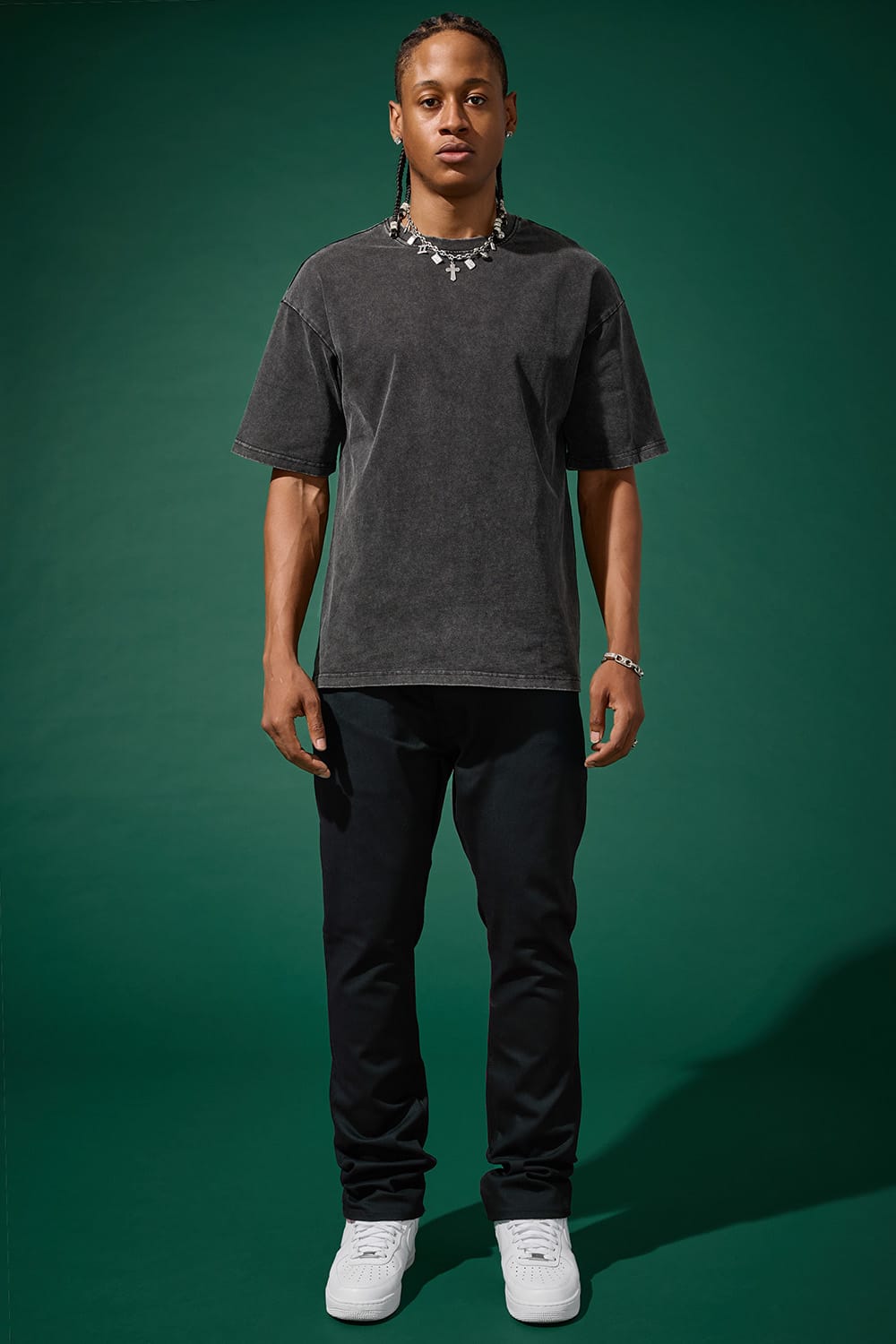 Jordan Craig Straight Fit - Upper East Side Denim (Raw Black) - Collins Collection