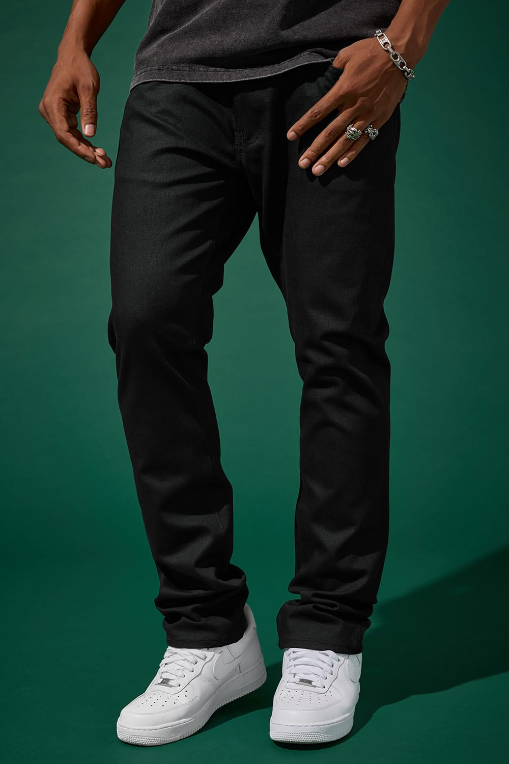 Jordan Craig Straight Fit - Upper East Side Denim (Raw Black) - Collins Collection