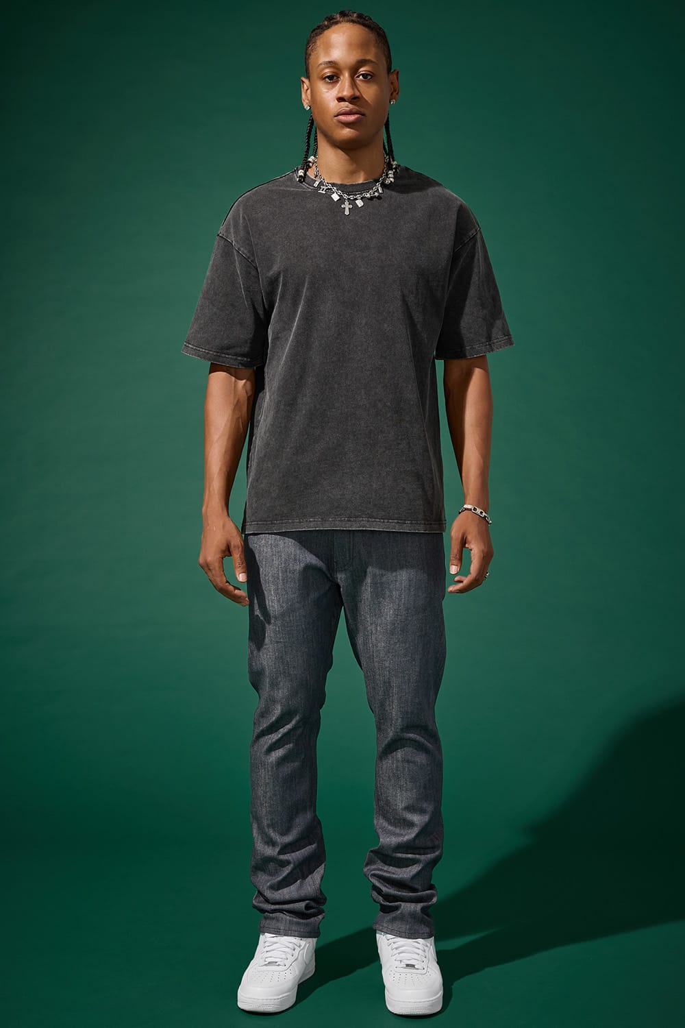 Jordan Craig Straight Fit - Upper East Side Denim (Raw Grey) - Collins Collection