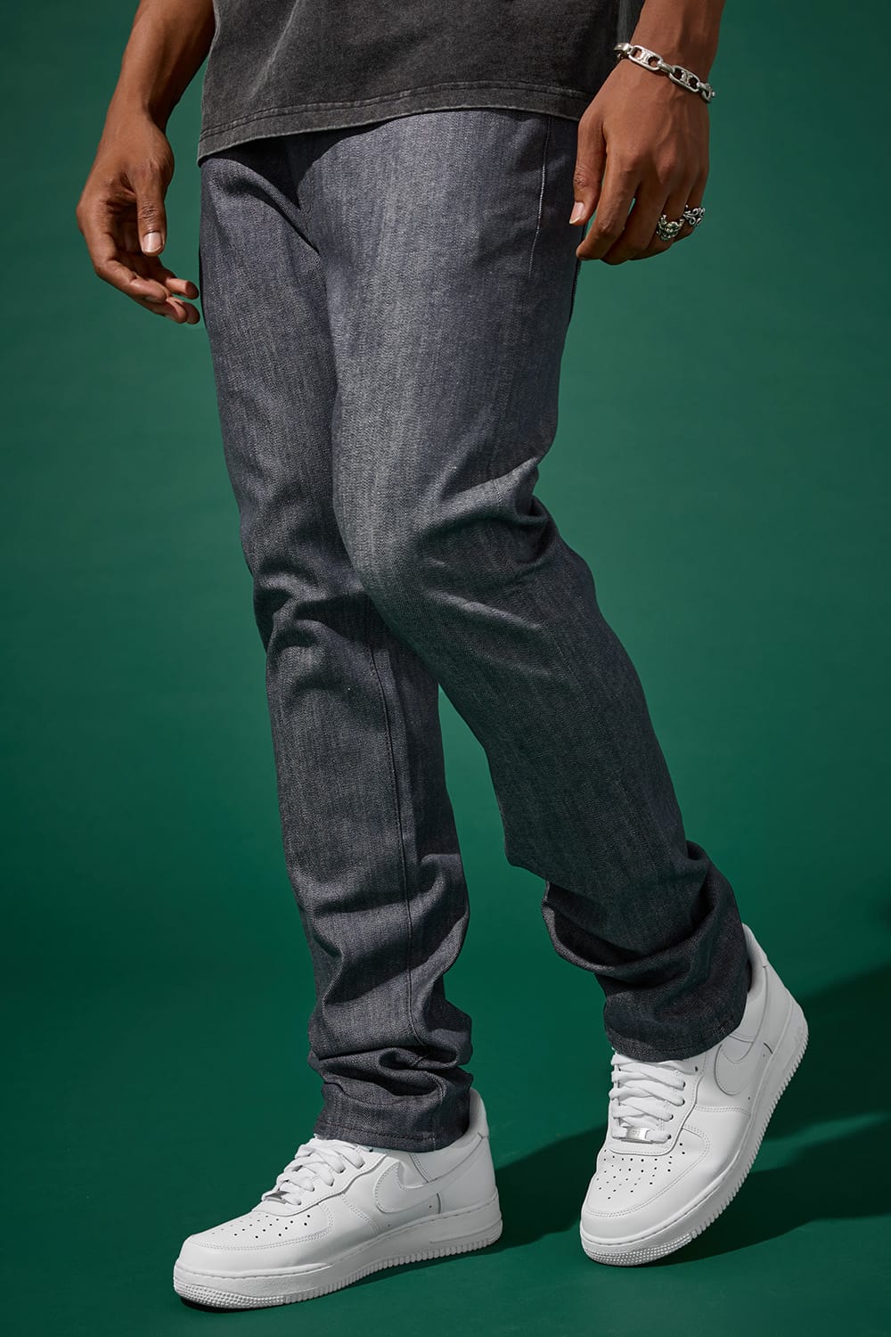 Jordan Craig Straight Fit - Upper East Side Denim (Raw Grey) - Collins Collection