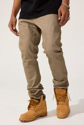 Straight Fit - Upper East Side Denim (Raw Khaki) - Collins Collection