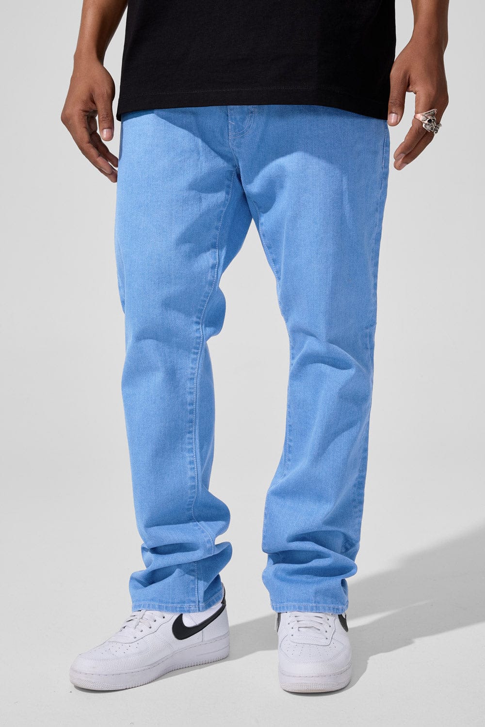 Jordan Craig Straight Fit - Upper East Side Denim (Raw Light Blue) - Collins Collection