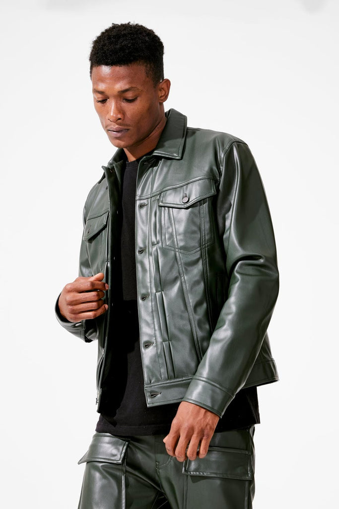 Jordan Craig Thriller Trucker Jacket (Olive)