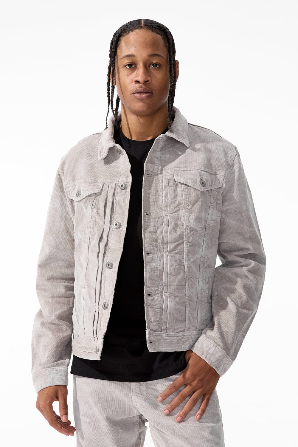 Jordan Craig Atlas Corduroy Trucker Jacket Cement / S