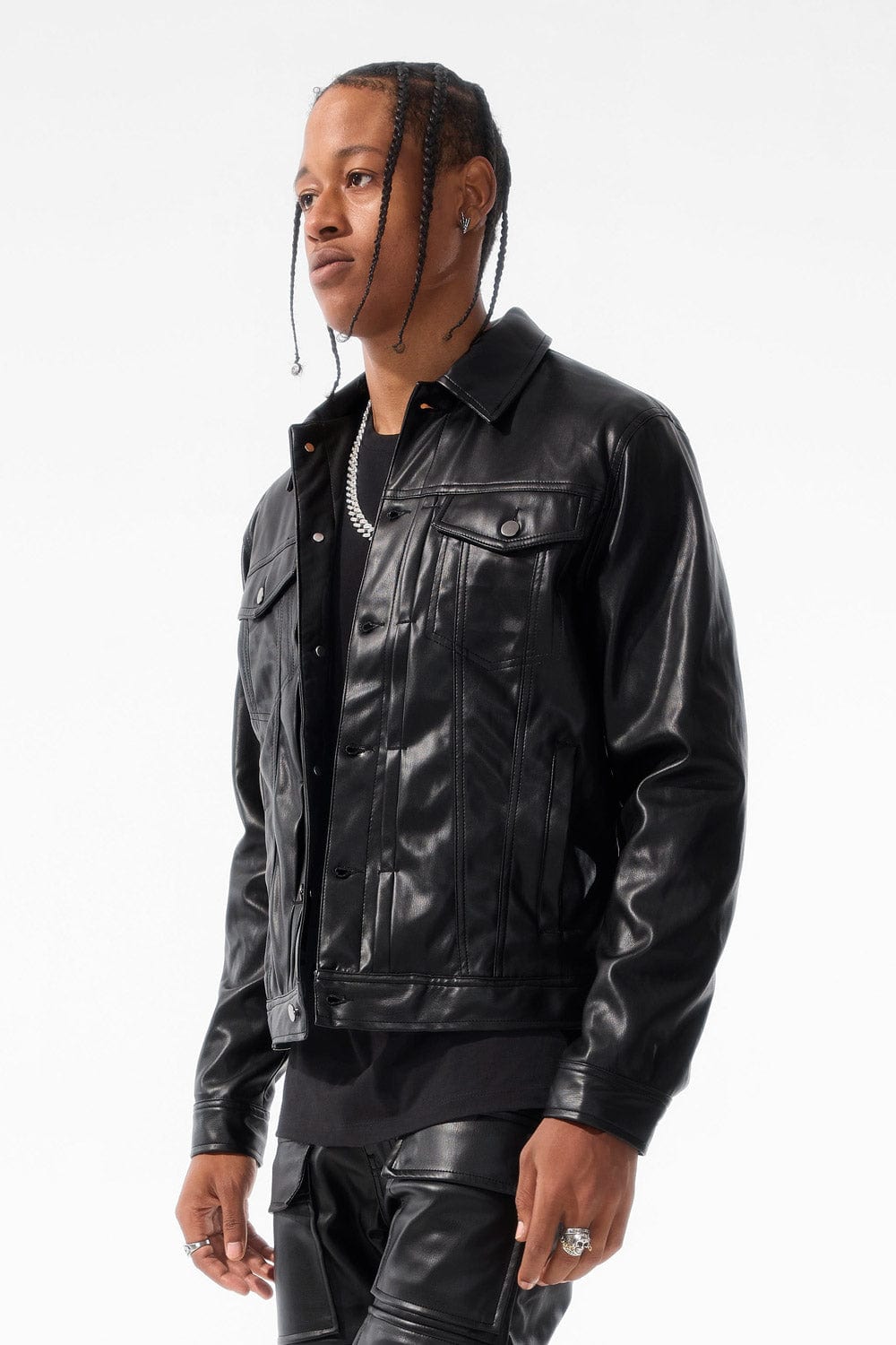 Jordan Craig Thriller Trucker Jacket (Black)