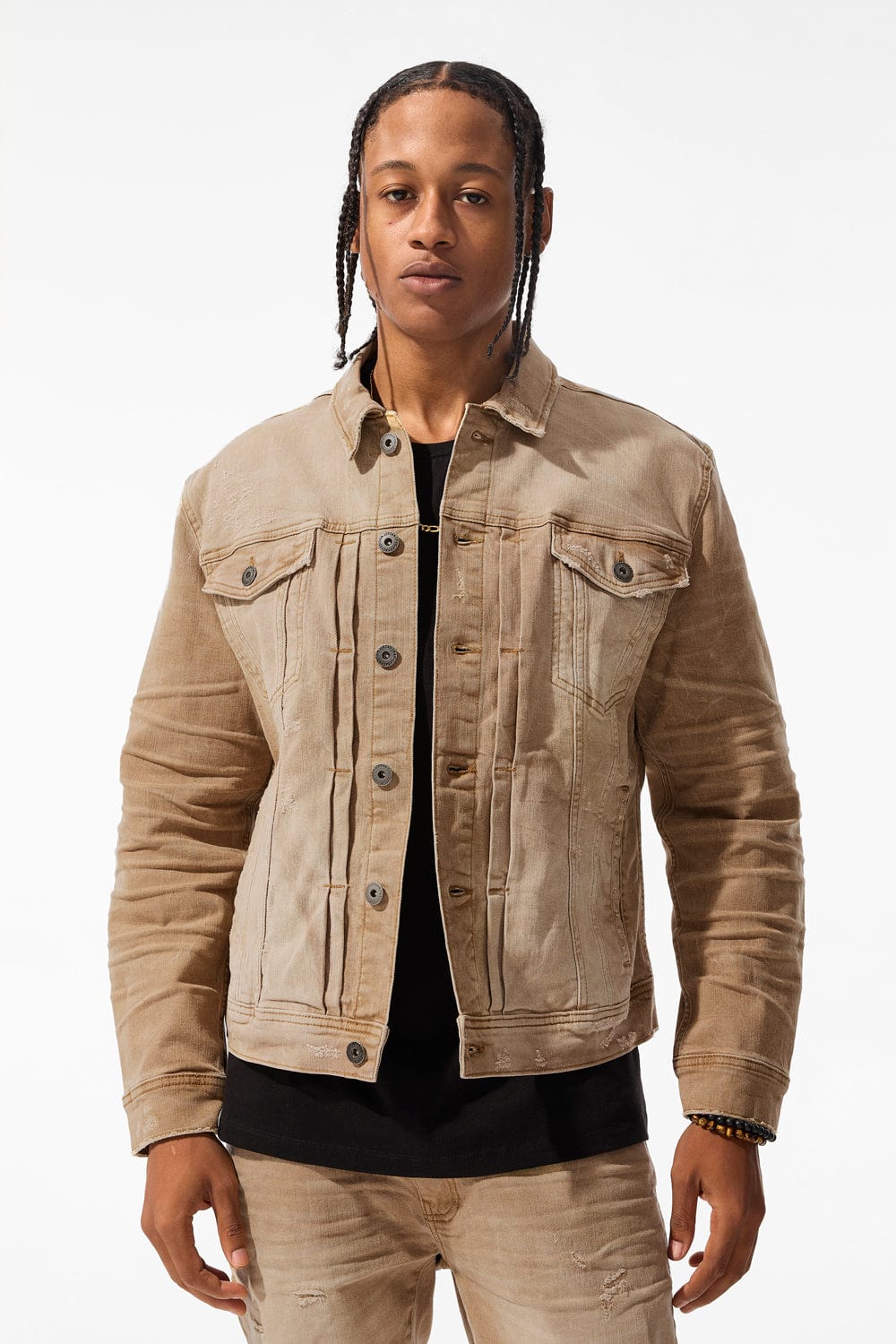 Meadowlands Denim Trucker Jacket (Earth Tones)