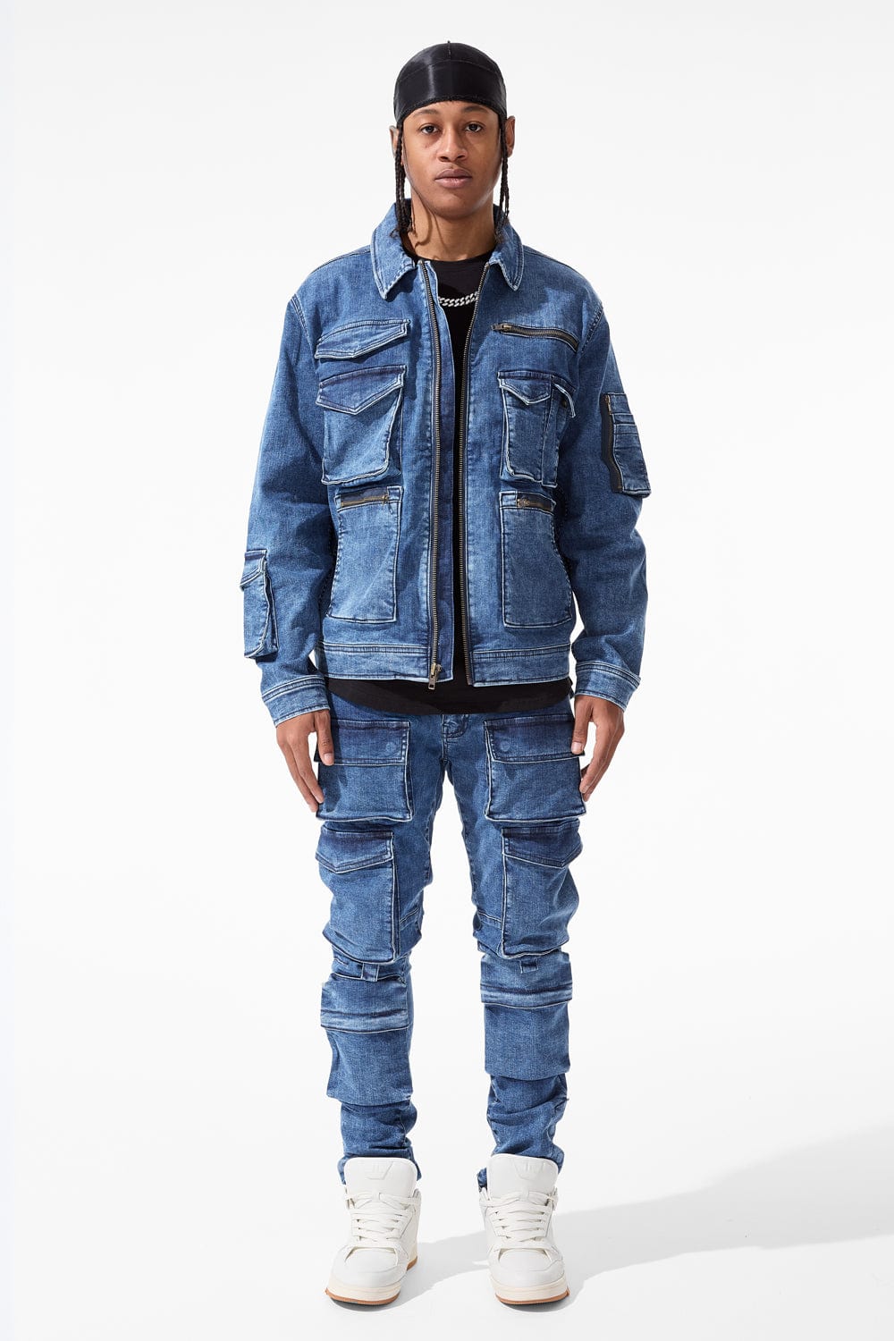Legion Denim Trucker Jacket (Dark Indigo)