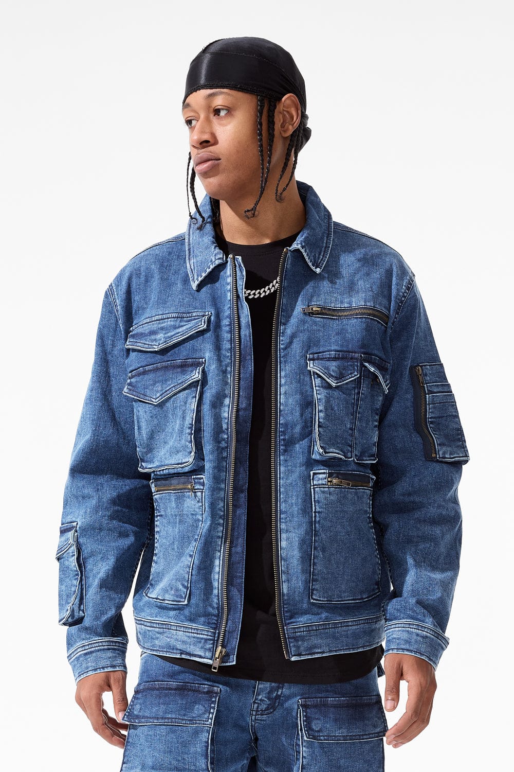 Jordan Craig Legion Denim Trucker Jacket (Dark Indigo) S / Dark Indigo